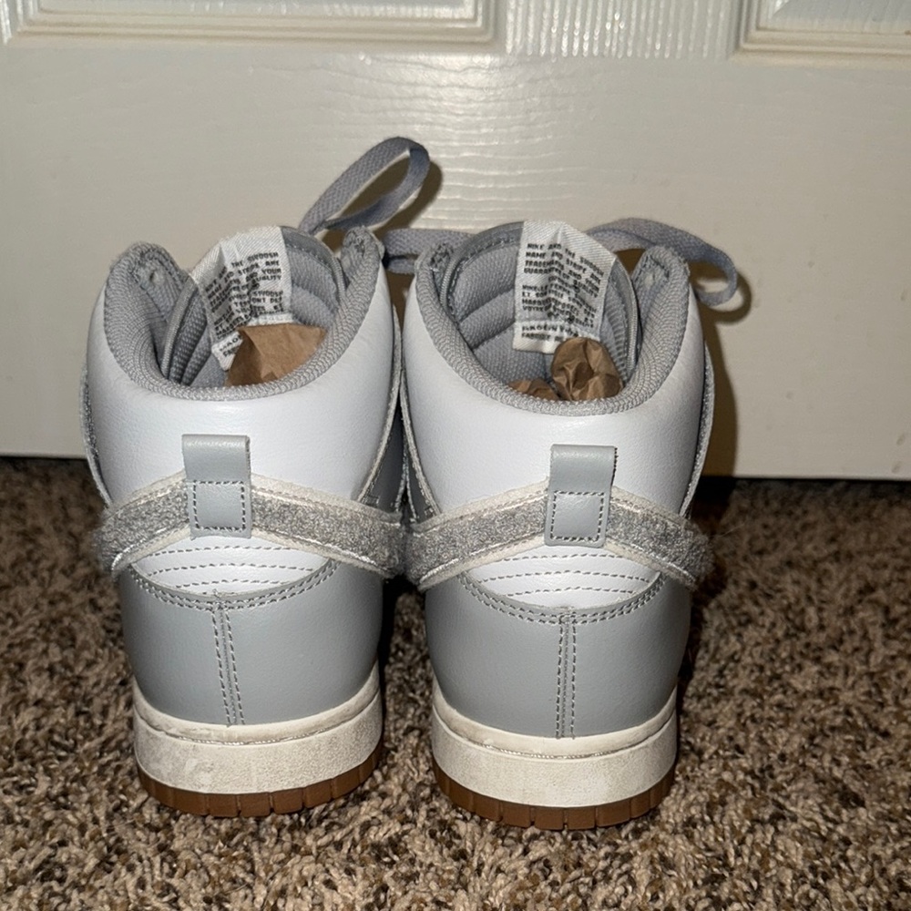 Nike Gray High-Top Athletic Shoes - Picture 8 of 13